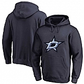 Men's Customized Dallas Stars Navy All Stitched Pullover Hoodie,baseball caps,new era cap wholesale,wholesale hats